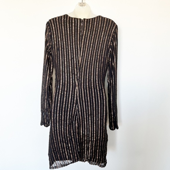 The Jetset Diaries x Revolve Womens Black Mini Gold Sequin Dress Sz M - Picture 8 of 11